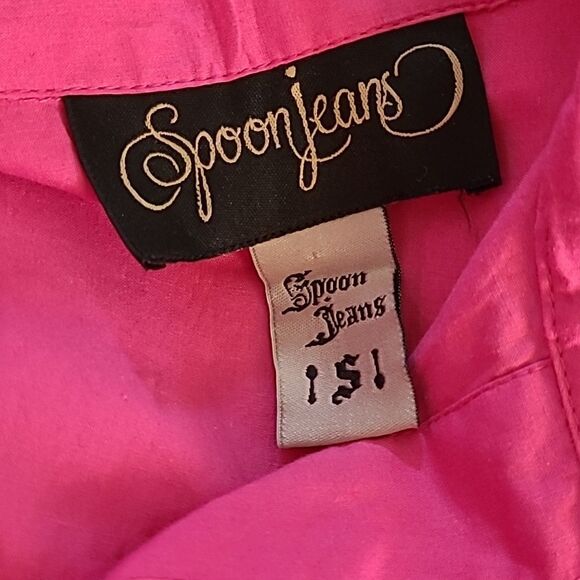 Spoon jeans sz S button front collared shirt - Picture 6 of 11